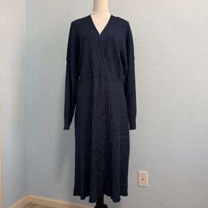 Lucky Brand Women’s Plus Long Sleeve Knit Wrap Dress Size 3XL‎